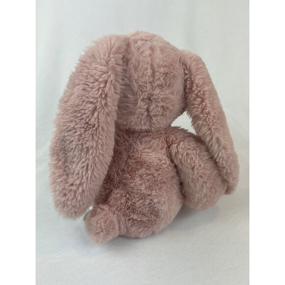 Smart Create Imagine Pink Plush Bunny Baby Rattle Embroidered Eyes Satin Ears - Picture 4 of 9